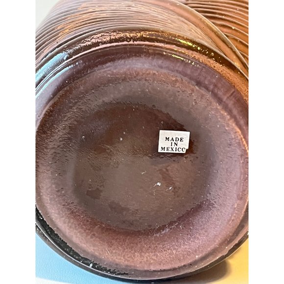 Vintage Hollywood Regency Miami Art Deco Glass Vase Mauve Pink 13" Tall - Picture 8 of 8